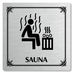 Sauna, 118x118mm, stříbrná, Nebraska